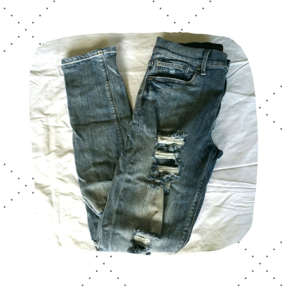 Women's Express Skinny Distress Jeans